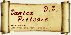 Danica Pislević vizit kartica